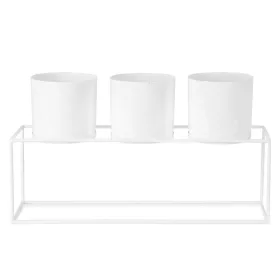 Donica virágtartó állvány Fehér 53x13x31 cm