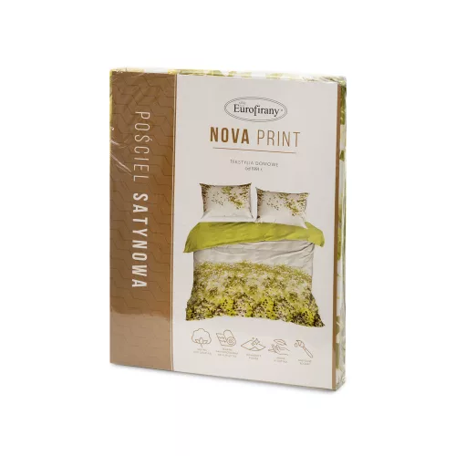 Nika22 pamut-szatén ágyneműhuzat Fehér 220x200 cm - 70x80 cm 2db