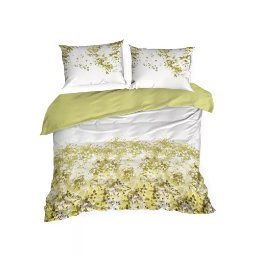 Nika22 pamut-szatén ágyneműhuzat Fehér 220x200 cm - 70x80 cm 2db