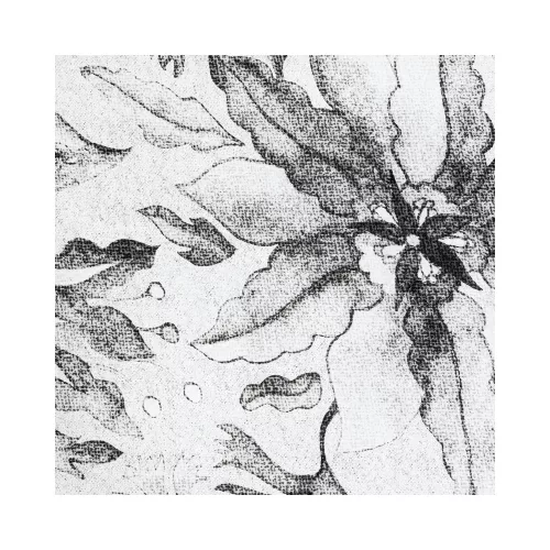 Ada01 pamut ágyneműhuzat virágmotívumokkal Acélszürke 220x200 cm - 70x80 cm 2db