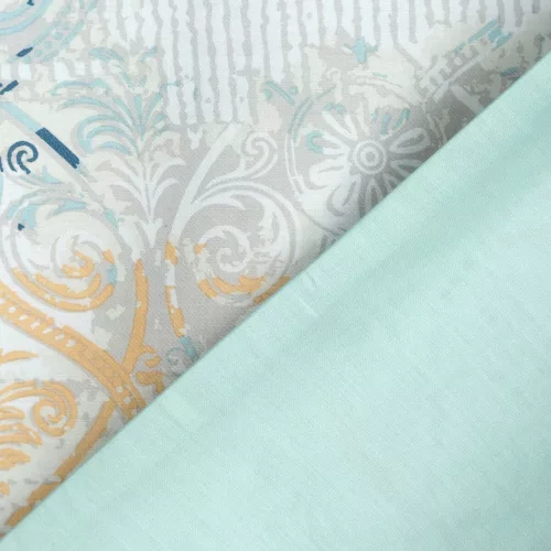 Milan pamut-szatén ágyneműhuzat díszdobozban Kék 160x200 cm - 70x80 cm 2db