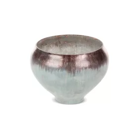 Abril üveg tál Türkiz/barna 23x23x18 cm