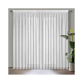   Margo fényes szállal átszőtt fényáteresztő függöny sűrű szövéssel Fehér 300x270 cm