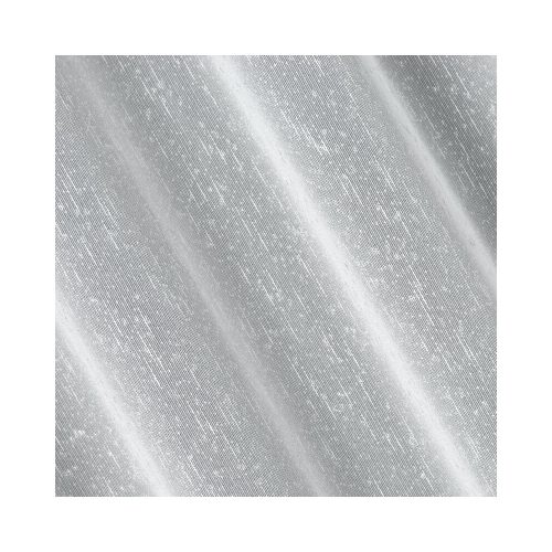 Kelly ezüstös szállal átszőtt eső hatású fényáteresztő függöny Fehér 140x250 cm