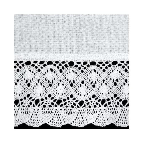 Rose pamut poliészter csipke függöny fehér 30x150 cm