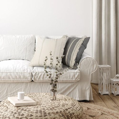 Boho1 rojtos párnahuzat Bézs 45x45 cm