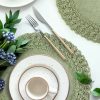 Boho11 alátét díszes szegéllyel Krémszín 38 cm