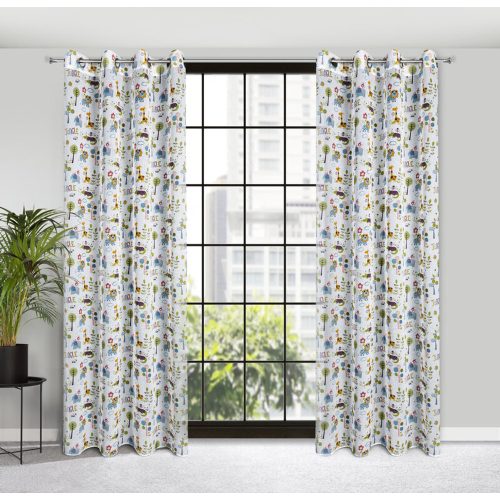 Billy mintás gyerek függöny Többszínű 140x250 cm