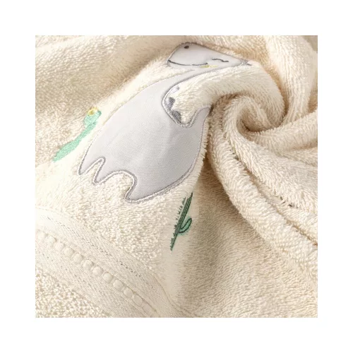 Baby40 dínós gyerek törölköző Krémszín 50x90 cm