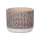 Keri kerámia kaspó Krémszín/bézs 17x17x14 cm