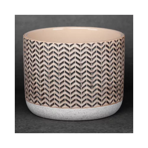 Keri kerámia kaspó Krémszín/bézs 17x17x14 cm