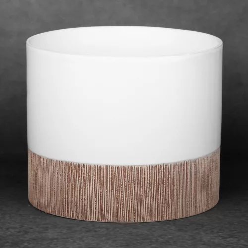 Mili kerámia kaspó Fehér 18x18x15 cm