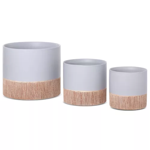 Mili kerámia kaspó Szürke 18x18x15 cm