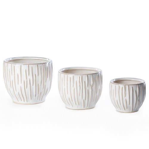 Aba kerámia kaspó Krémszín 13x13x11 cm