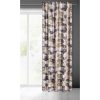 Lotos bársony sötétítő függöny lotusz levél és virág mintával Bézs 140x270 cm