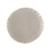 Boho1 alátét rojtos szegéllyel Szürke 38 cm