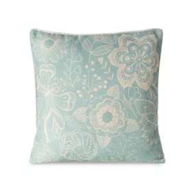 Len mintás párnahuzat Világoskék 45x45 cm