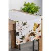 Tavaszi virágmintás pamut asztali futó Natúr 40x180 cm