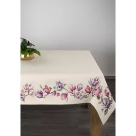   Magnólia virágmintás gobelin asztalterítő Natúr 140x180 cm +/- 5%
