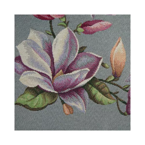 Magnólia virágmintás gobelin asztalterítő Szürke 140x180 cm +/-5%