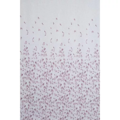 Noemi fehér - lila függöny apró levél mintás dekor 140x250 cm