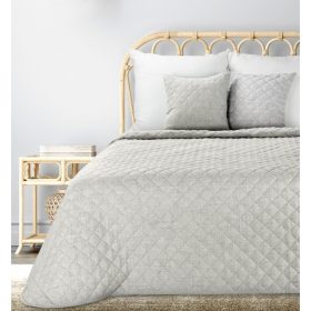   Len1 vászon szerkezetű préselt mintás ágytakaró Bézs 170x210 cm