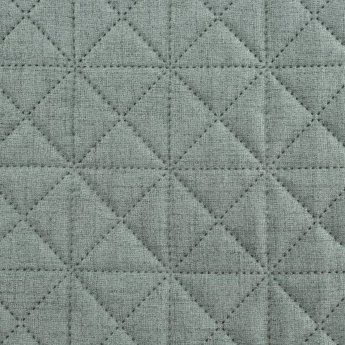 Len2 vászon szerkezetű préselt mintás ágytakaró Menta 220x240 cm