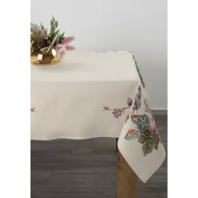   Virágmotívummal díszített gobelin asztalterítő Natúr 140x180 cm +/-5%