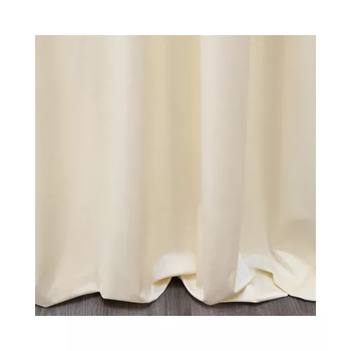 Sibel Pierre Cardin bársony sötétítő függöny Krémszín 140x270 cm