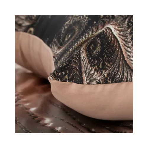 Reina18 pamut-szatén ágyneműhuzat Barna 160x200 cm - 70x80 cm 2db