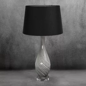 Megi asztali lámpa Fekete/ezüst 32x39x73 cm