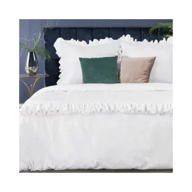   Venus fodrokkal díszített pamut-szatén ágyneműhuzat Fehér 220x200 cm - 70x80 cm 2db