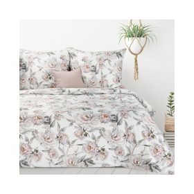   Lea04 elegáns ágyneműhuzat festett hatású virágokkal 140x200 cm - 70x90 cm 1db