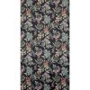 Becky bársony sötétítő függöny botanikai mintával Fekete 140x250 cm