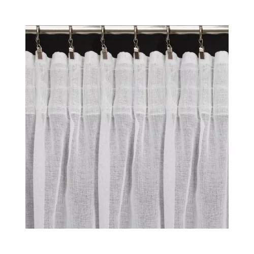 Dolly virág mintás dekor függöny Fehér 140x270 cm