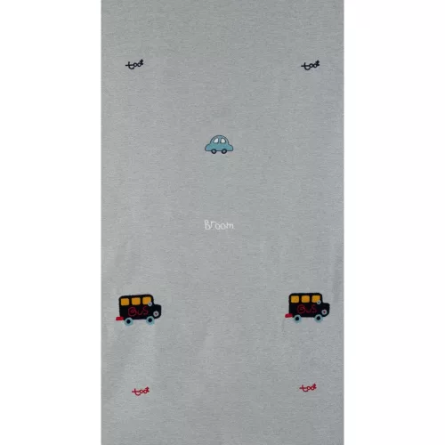 Alvin autós gyerek függöny Ezüst 140x250 cm