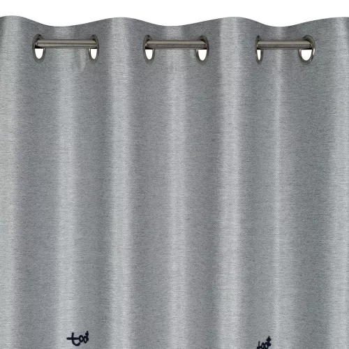 Alvin autós gyerek függöny Ezüst 140x250 cm