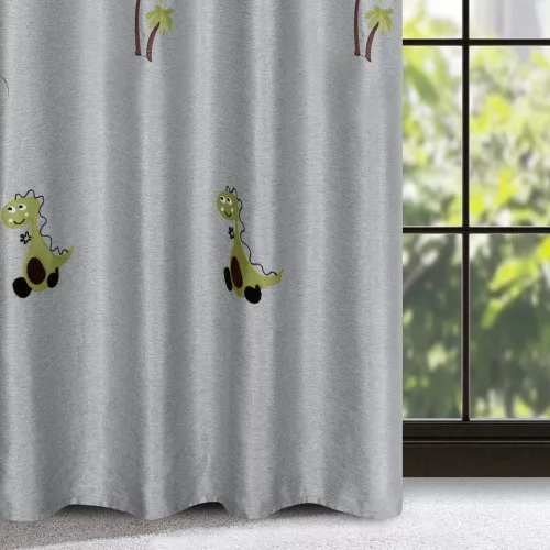 Dino dinós gyerek függöny Ezüst 140x250 cm