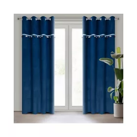   Car gyermek függöny autó díszekkel  Gránátkék 140x250 cm