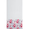 Carla rózsás függöny Fehér/rózsaszín 140x250 cm