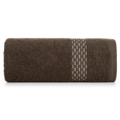 Riva jacquard törölköző Barna 50x90 cm