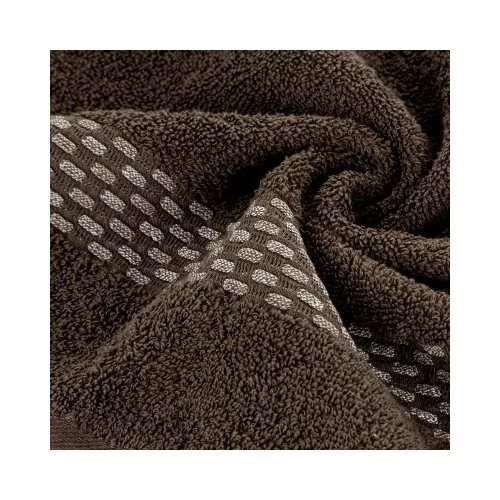 Riva jacquard törölköző Barna 50x90 cm