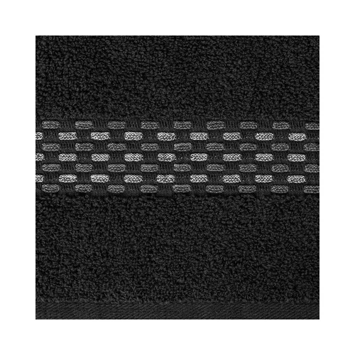 Riva jacquard törölköző Fekete 70x140 cm