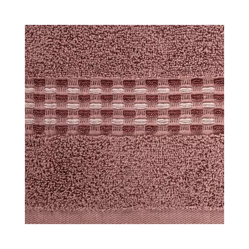 Riva jacquard törölköző Pasztell rózsaszín 50x90 cm