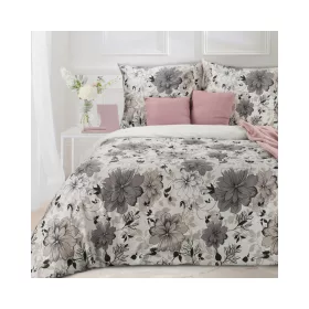   Spring09 pamut-szatén ágyneműhuzat Fehér/szürke/bézs 160x200 cm - 70x80 cm 2db