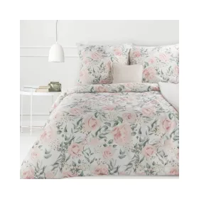   Spring13 pamut-szatén ágyneműhuzat Fehér/zöld/rózsaszín 220x200 cm - 70x80 cm 2db