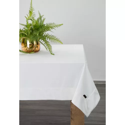 Egyszínű bársony asztalterítő Fehér 145x180 cm