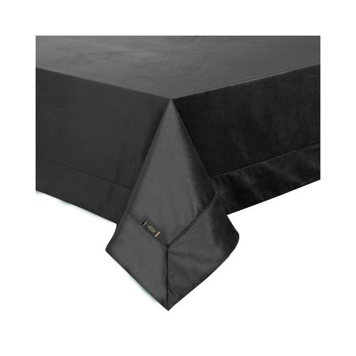 Egyszínű bársony asztalterítő Fekete 145x180 cm