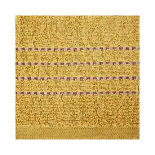 Fiore csíkos törölköző Mustársárga 70x140 cm