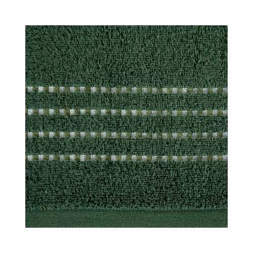 Fiore csíkos törölköző Palackzöld 70x140 cm